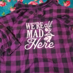 Torrid/Disney Alice in Wonderland flannel 4x